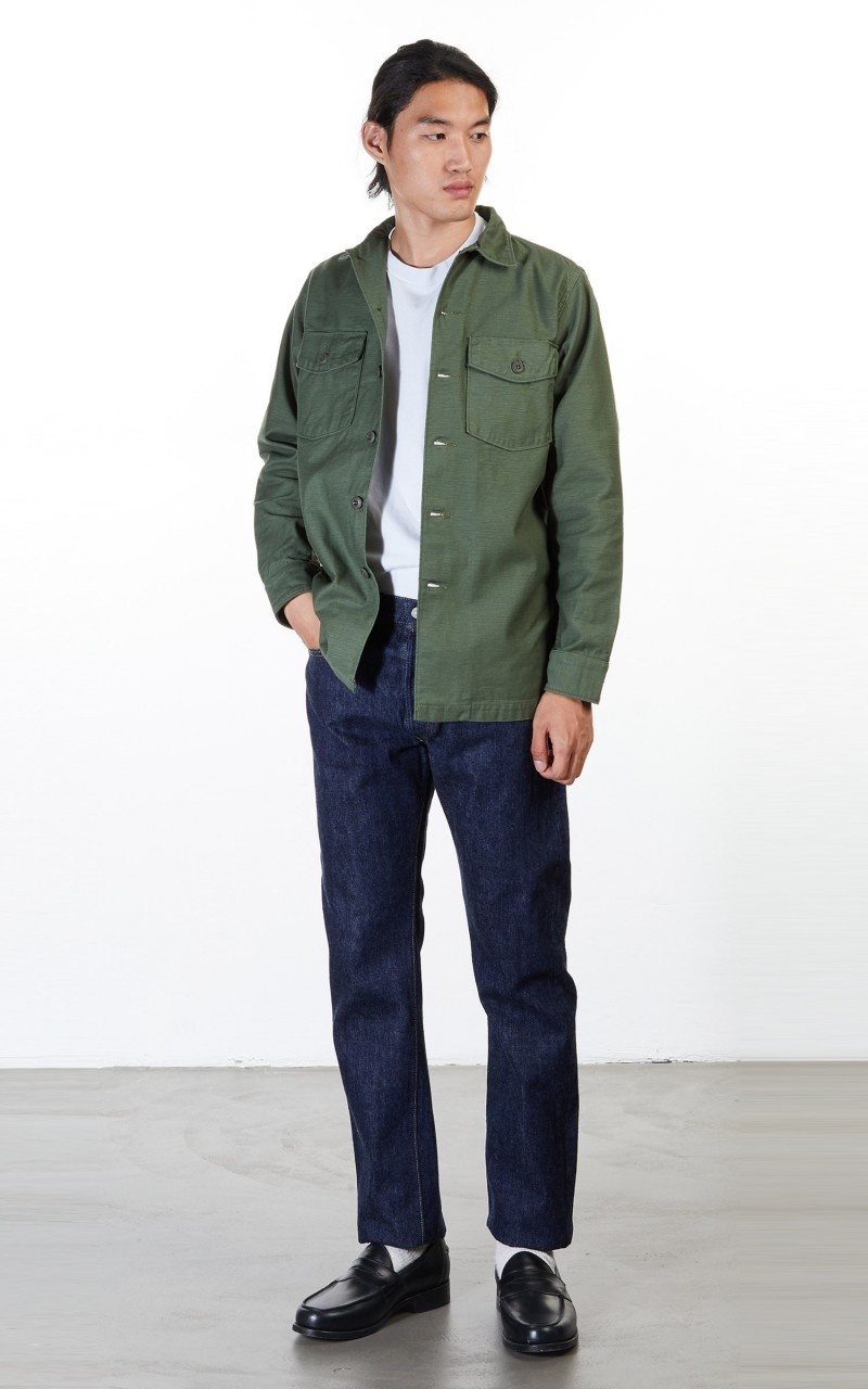US ARMY FATIGUE SHIRT ARMY GREEN - 3