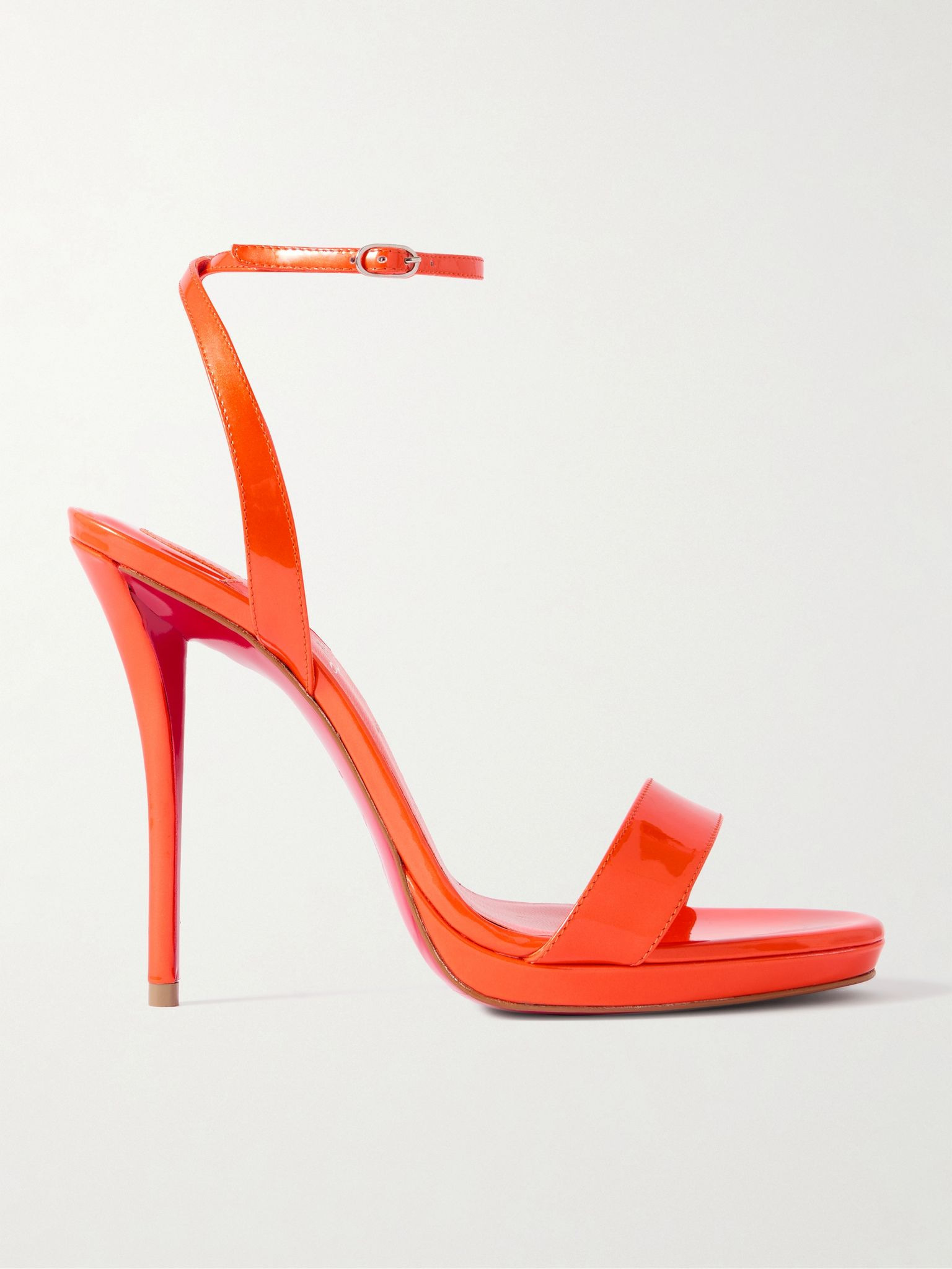 Miss Z Queen 120 patent-leather sandals Orange - 1