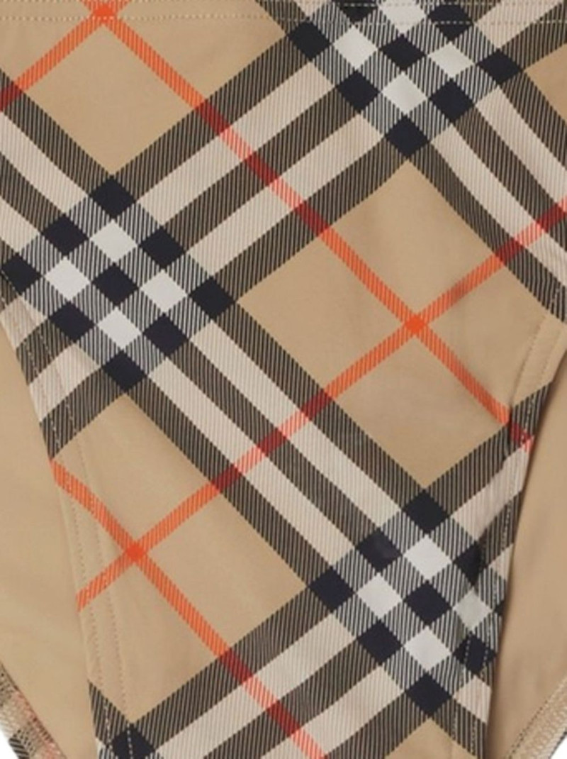 Burberry check-print swimming trunks outlook
