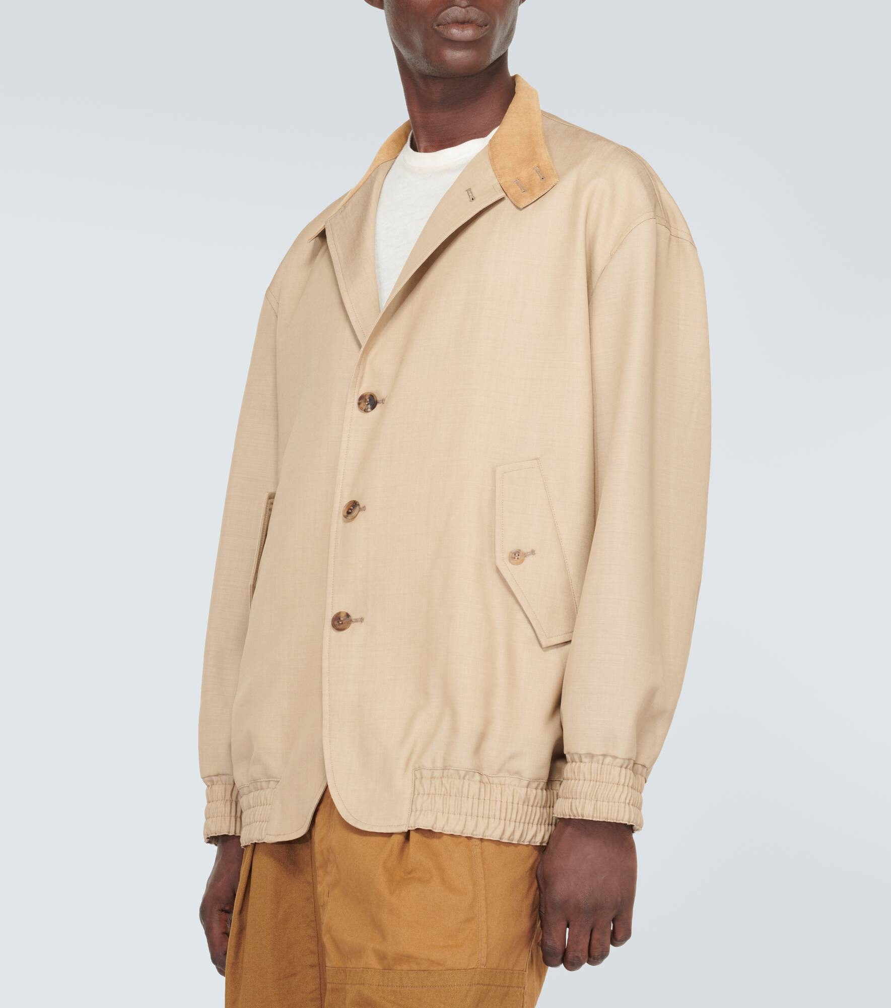 Wool and mohair twill jacket - 3