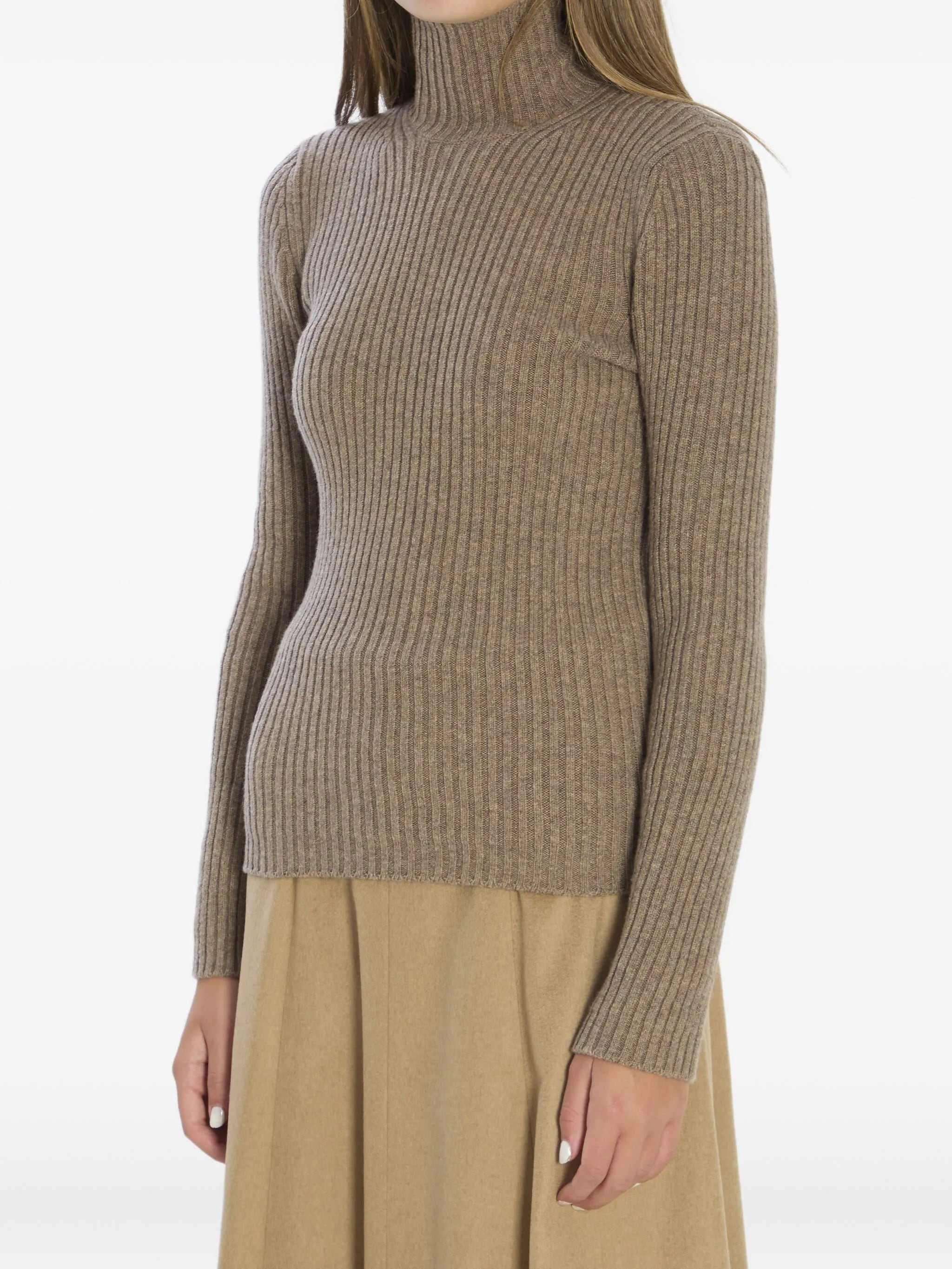 Max Mara Ribbed High-neck Sweater - 4