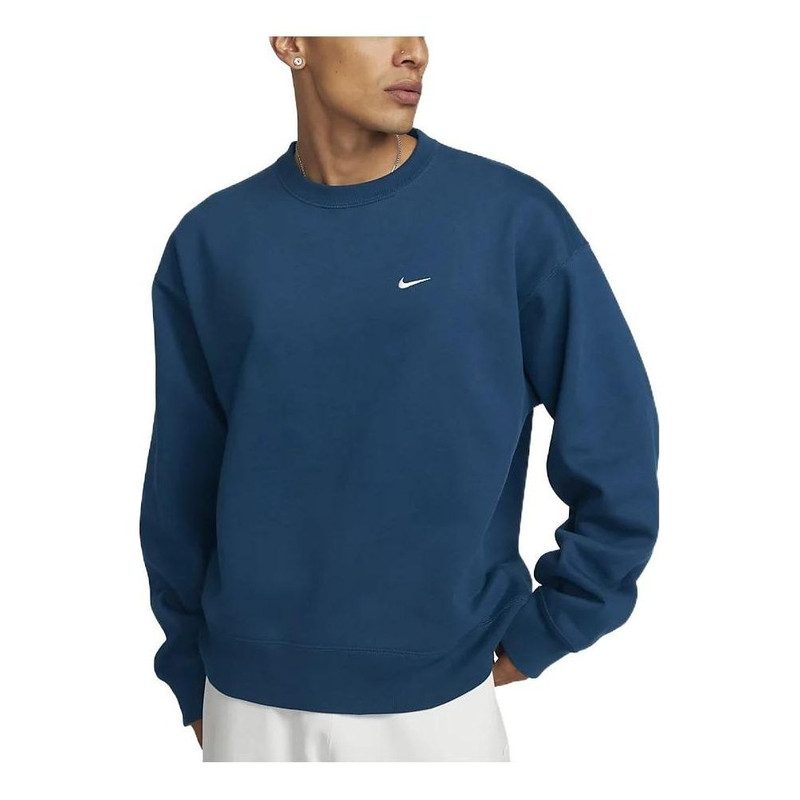 Nike Solo Swoosh Crewneck Sweatshirt Blue CV0554-460 - 1