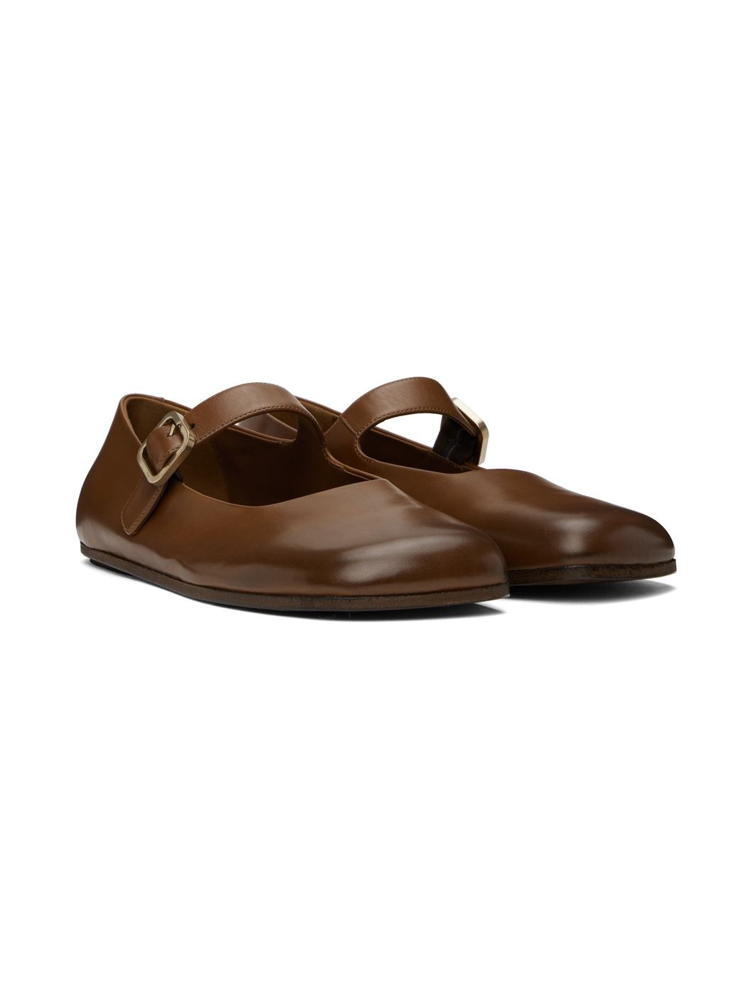 Brown Appiedi Ballerina Loafers - 4