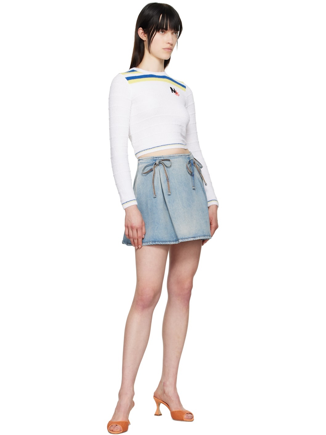 White Embroidered Logo Sweater - 4