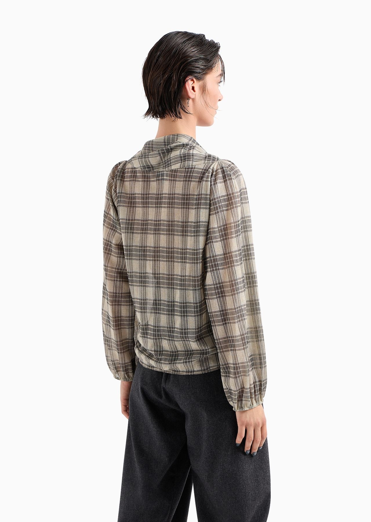 Cotton and silk jacquard jersey jumper - 3