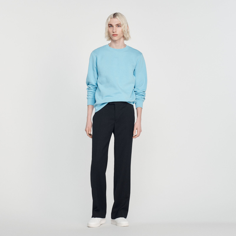 Sandro Embroidered fleece sweatshirt outlook