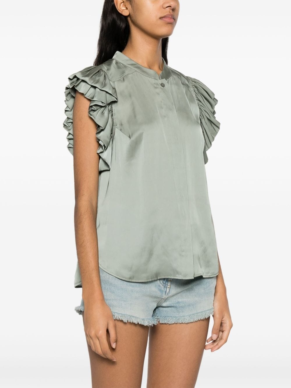 Tiza ruched-detailed shirt - 3