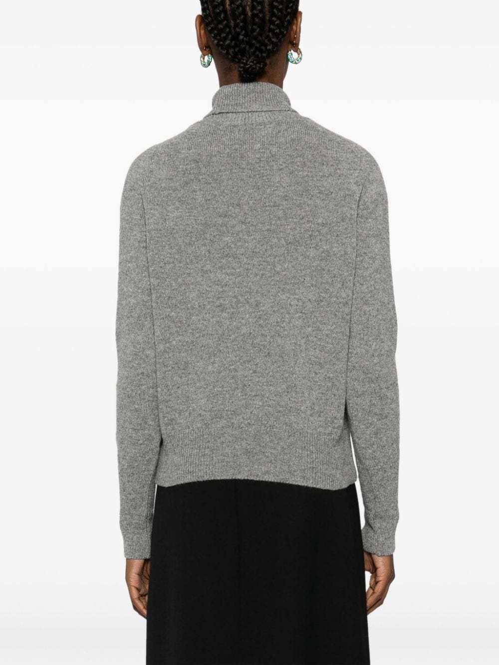 roll-neck wool jumper - 4