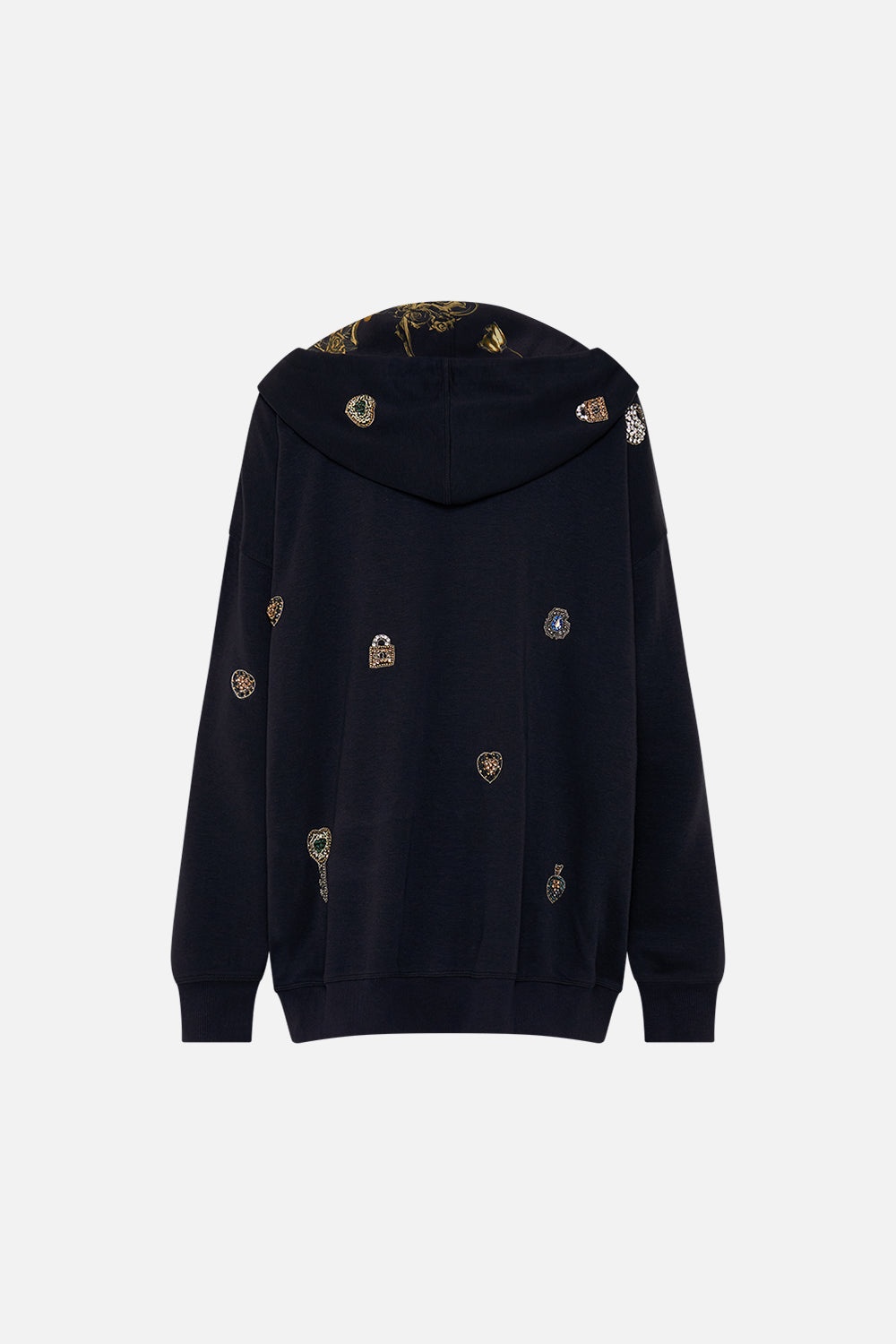 OVERSIZED EMBELLISHED BOYFRIEND HOODIE - 7