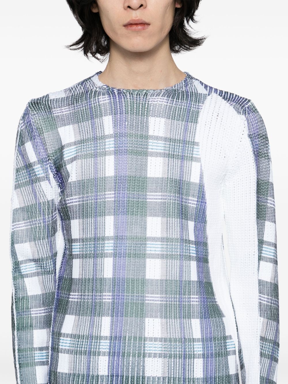 tartan check-print jumper - 5