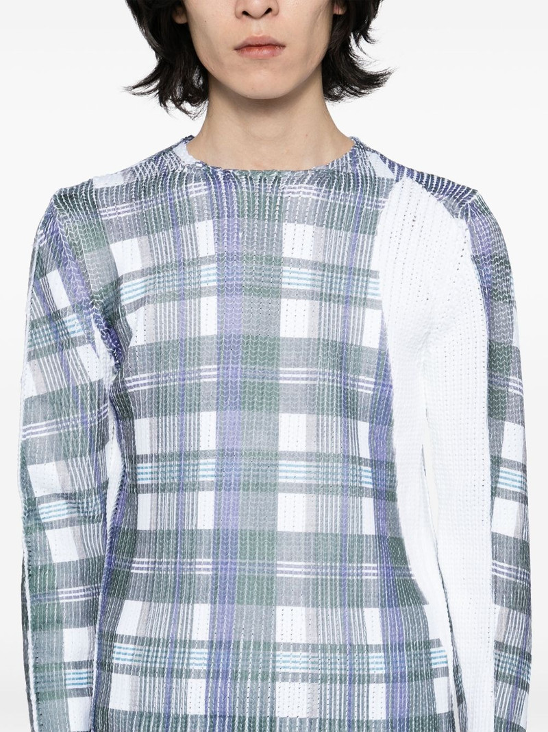 tartan check-print jumper 5