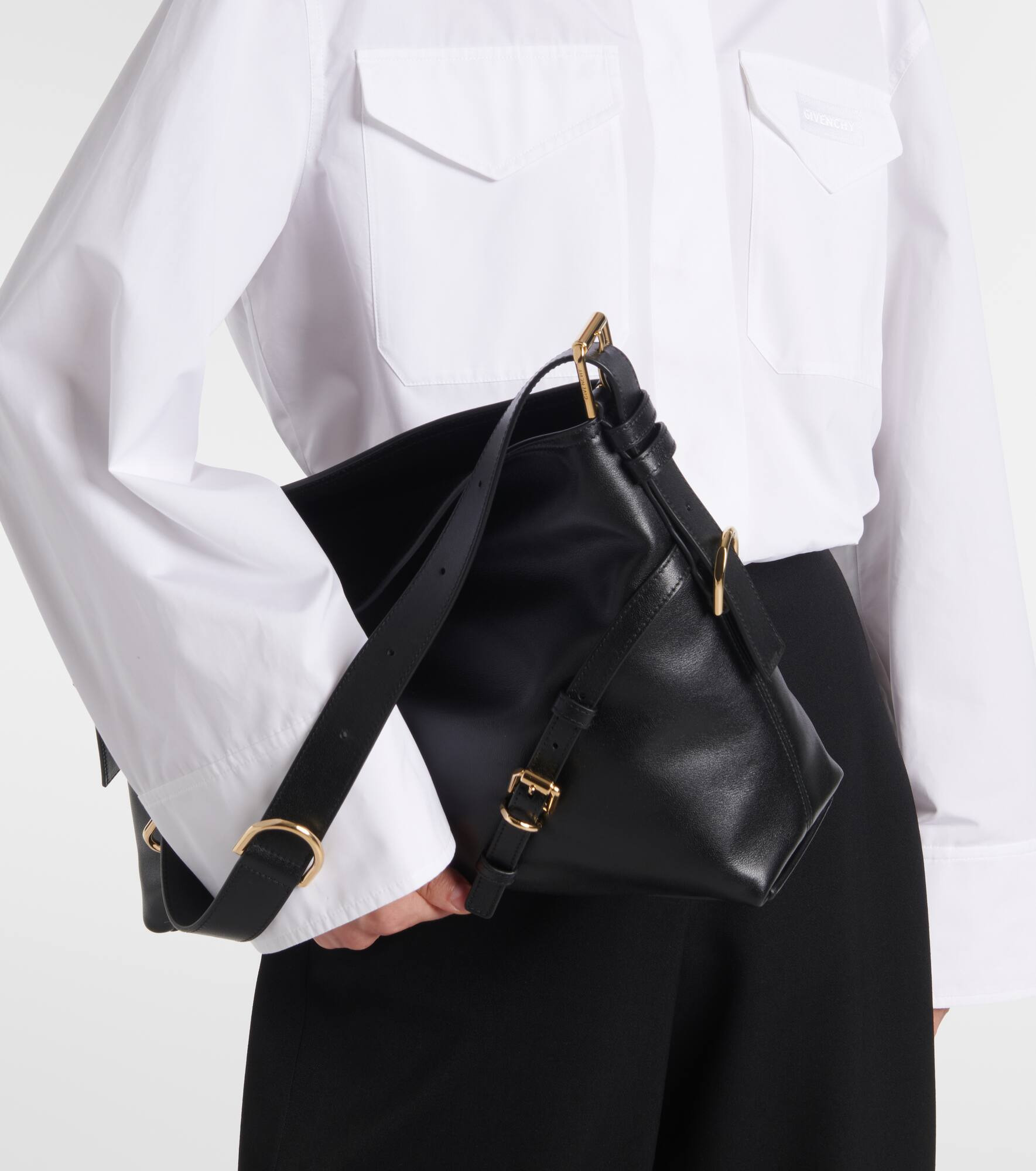 Voyou Medium leather shoulder bag - 6