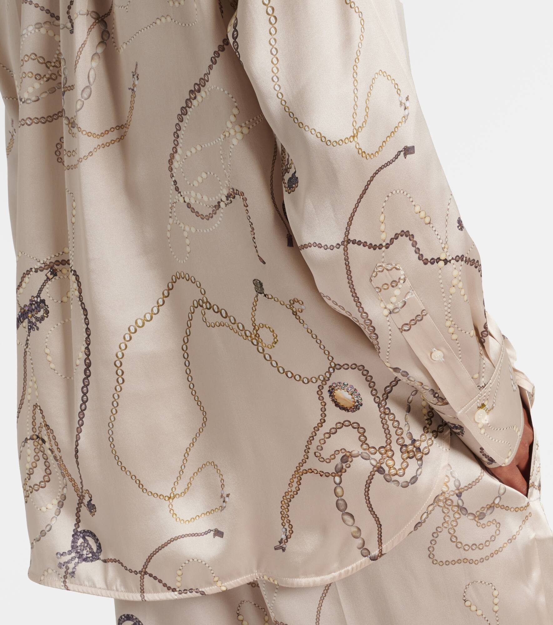 Printed silk shirt - 5
