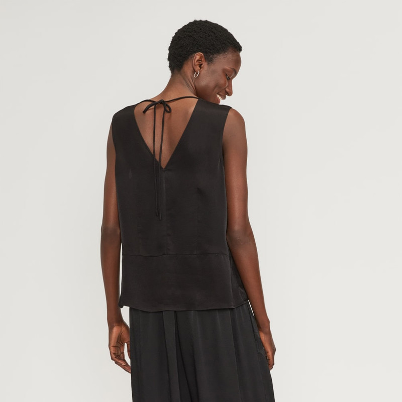 THE SATIN V-NECK TOP 3