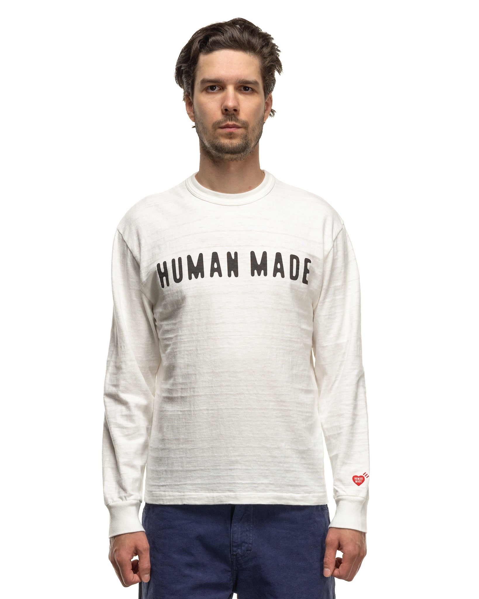 Graphic L/S T-Shirt #02 White - 4