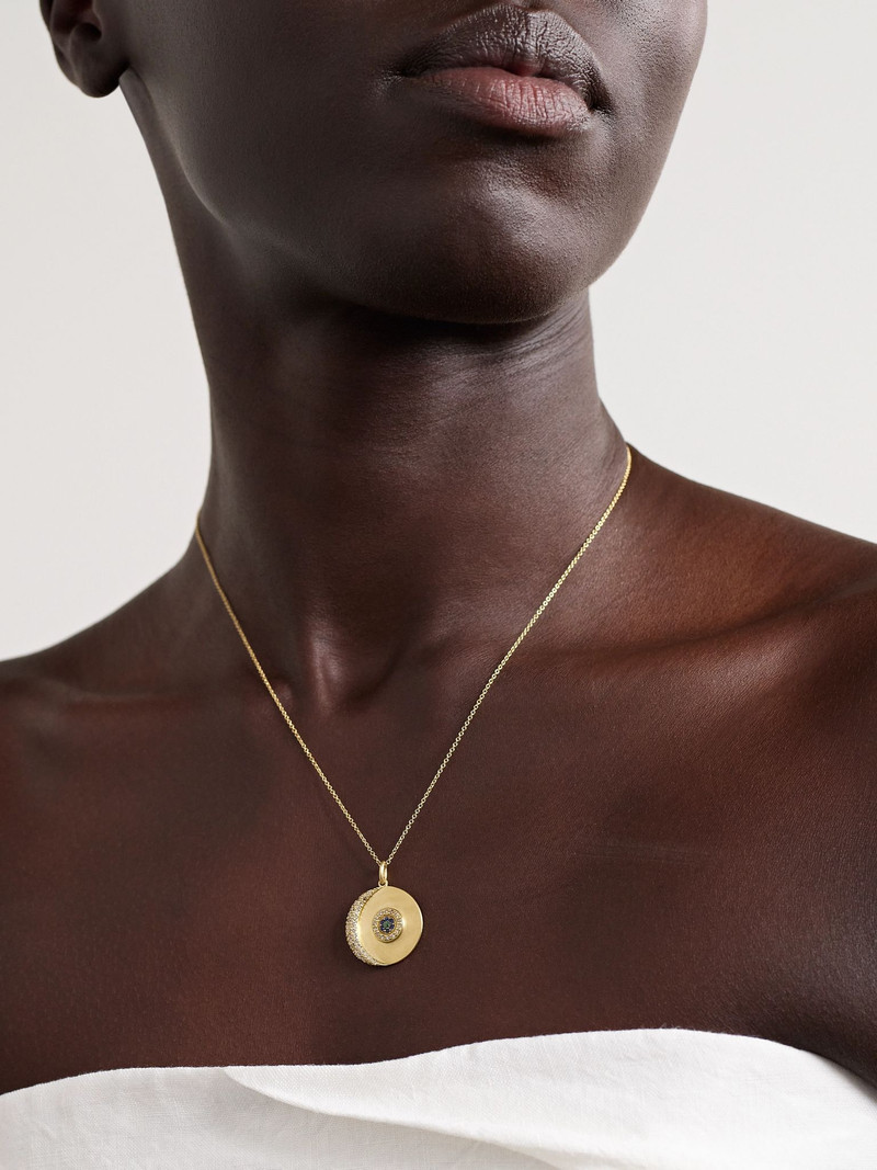 ILEANA MAKRI 18-karat gold multi-stone necklace Gold outlook