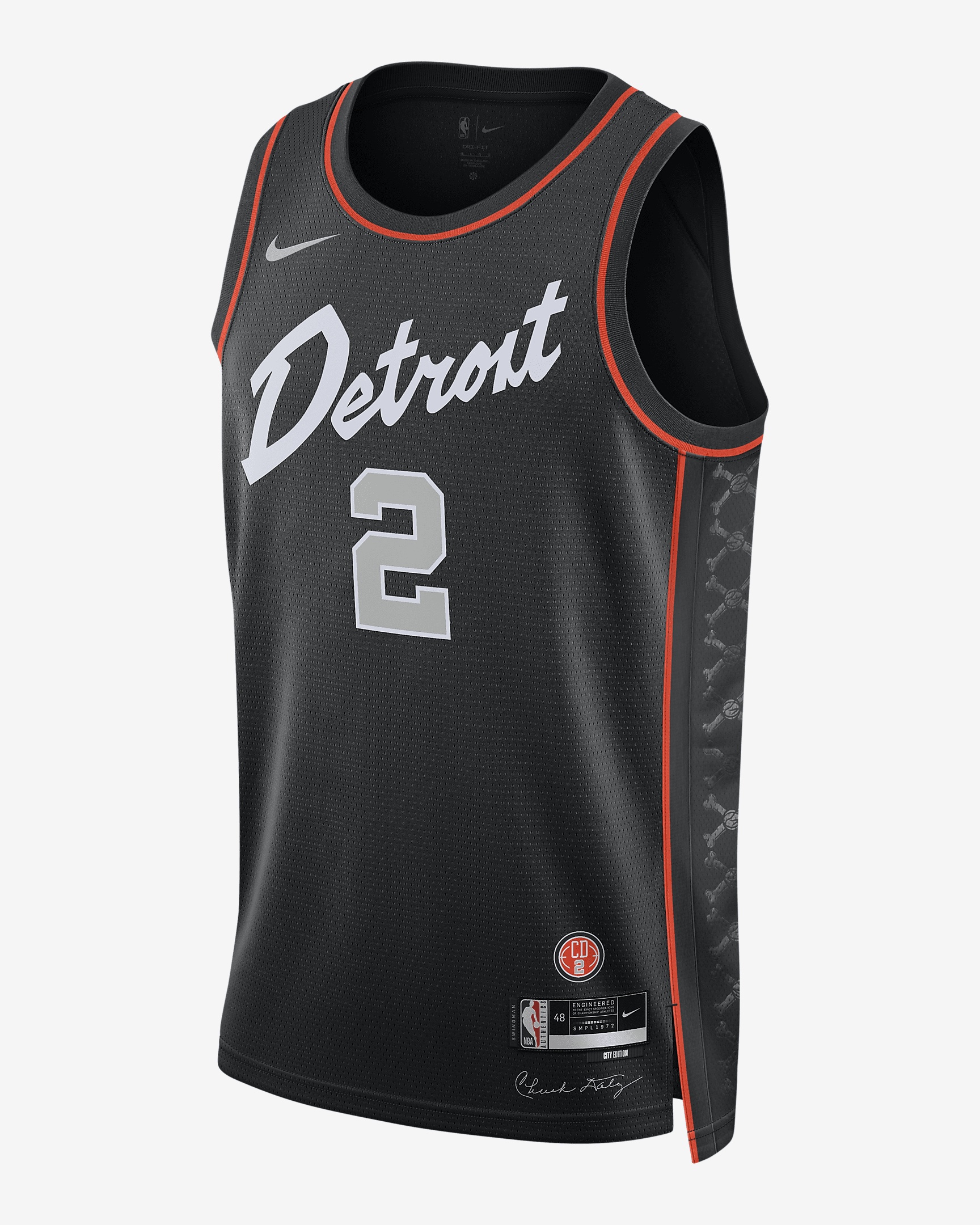 Cade Cunningham Detroit Pistons City Edition 2023/24 Nike Men's Dri-FIT NBA Swingman Jersey - 1