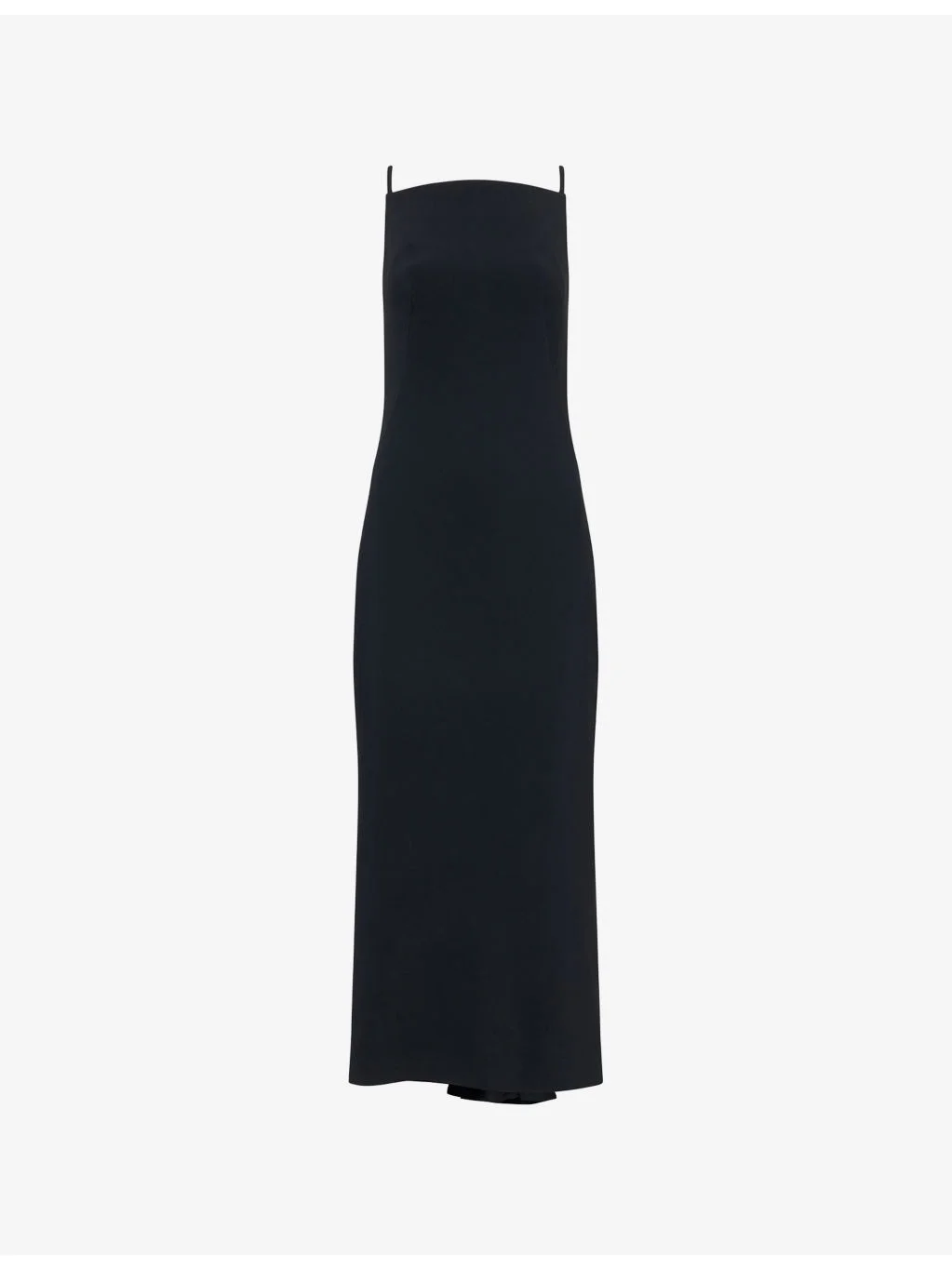 Square-Neck Sleeveless Crepe-Cady Midi Dress - 1