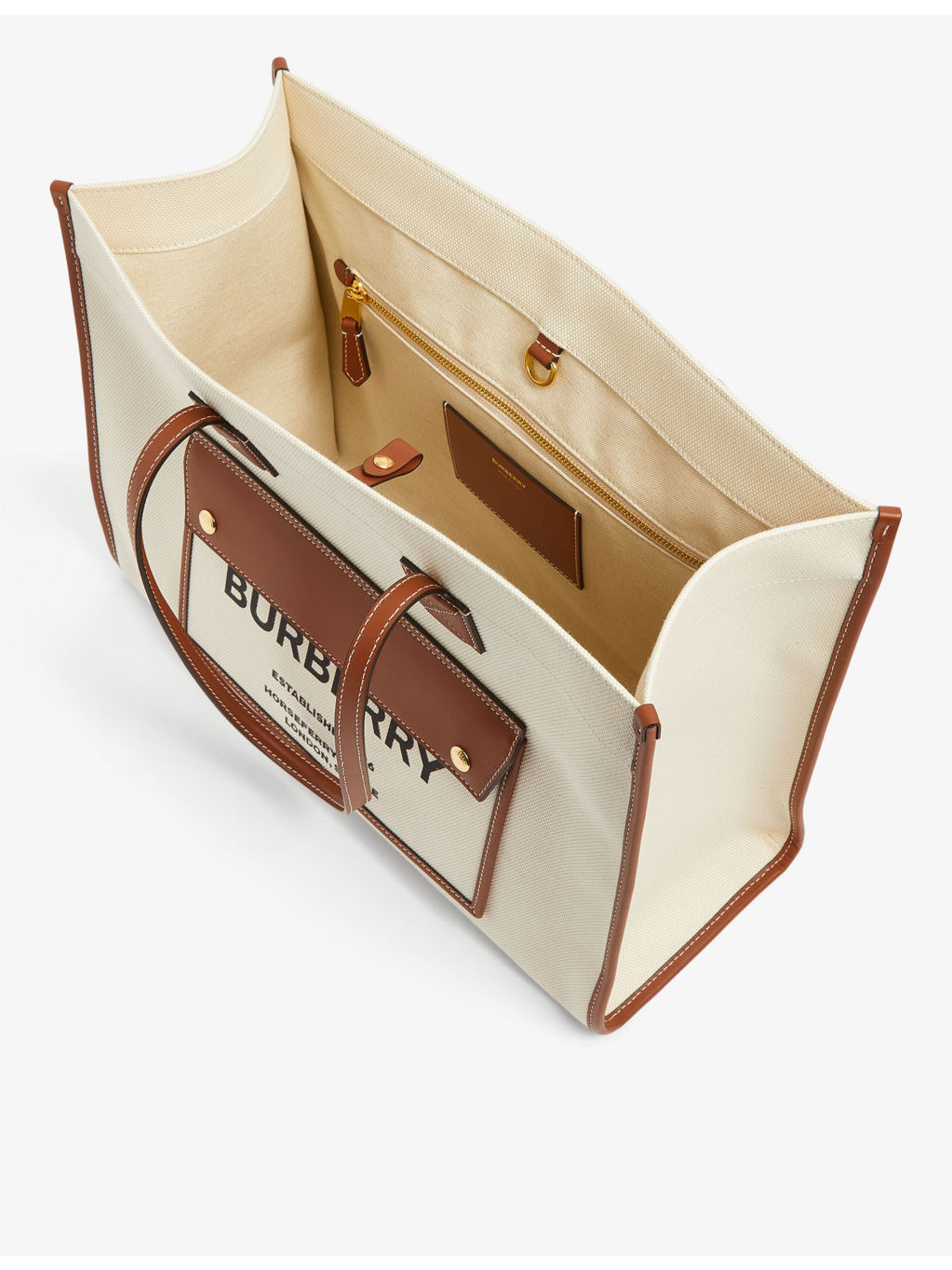 Freya brand-print canvas tote bag - 5
