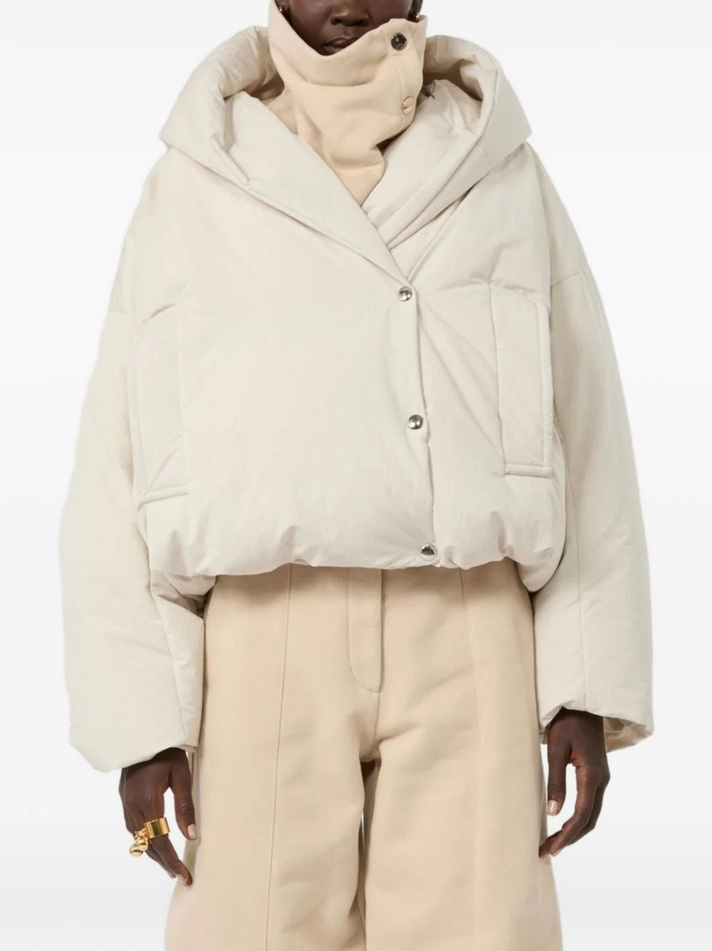 Spxvodka quilted hooded jacket - 1