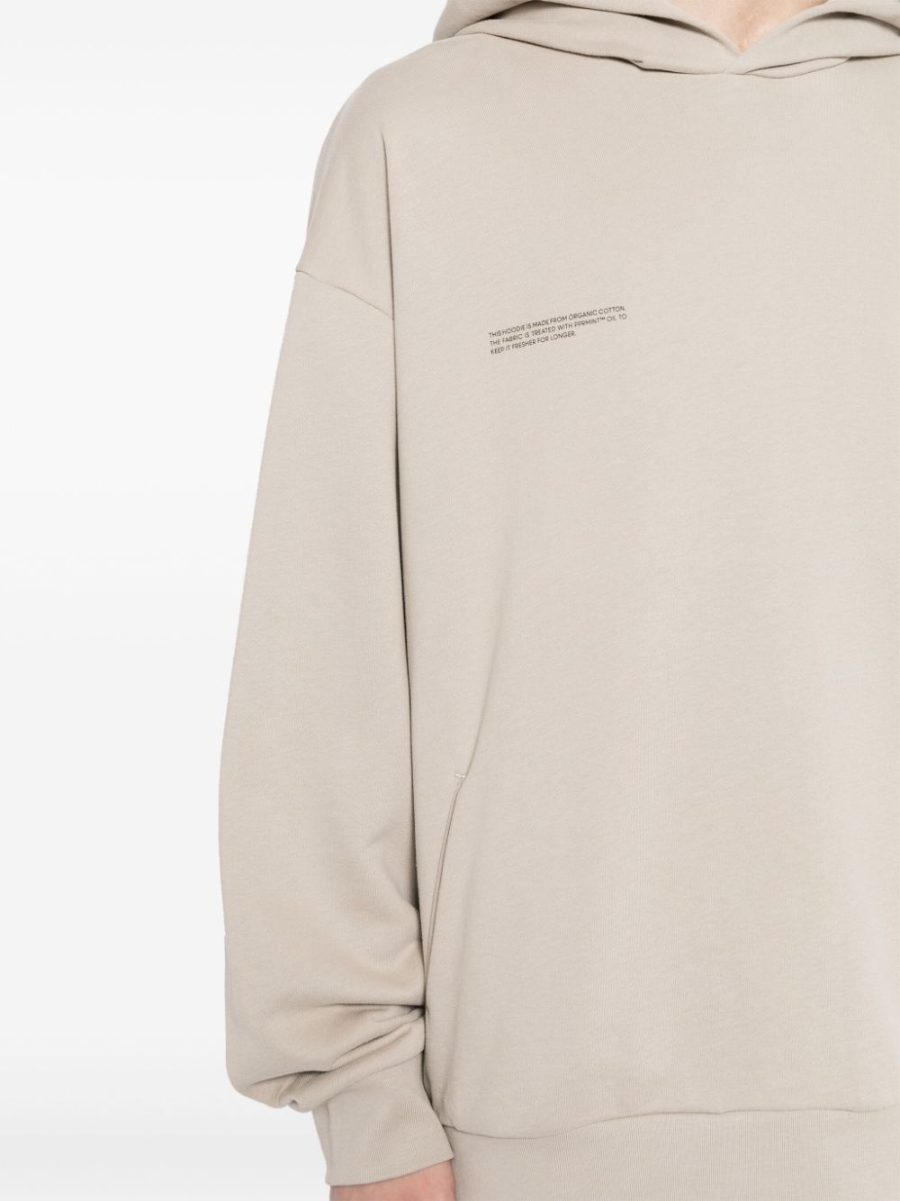 logo-print organic-cotton hoodie - 5