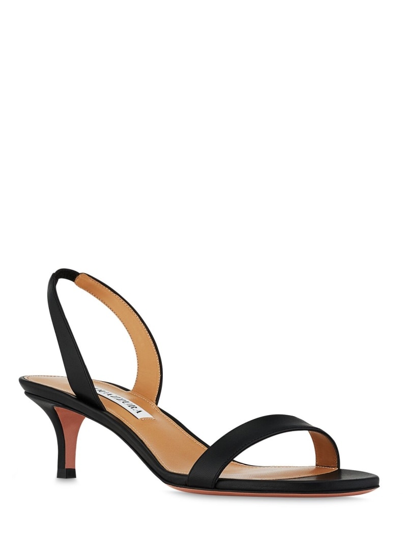 50mm So Nude leather slingback sandals - 3