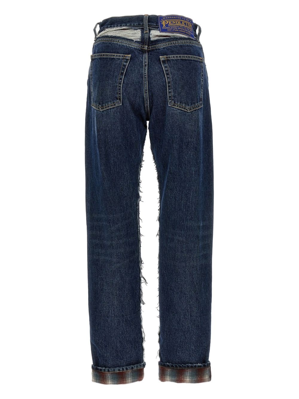 ripped straight-leg jeans - 2
