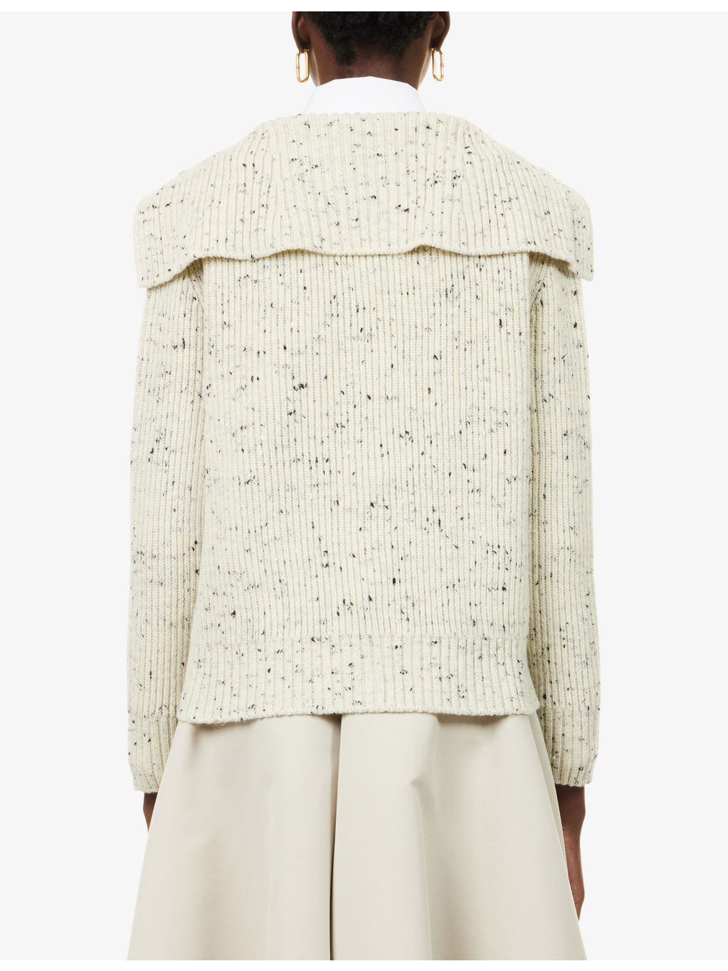 Knot Ribbed Wool-Blend Cardigan - 4