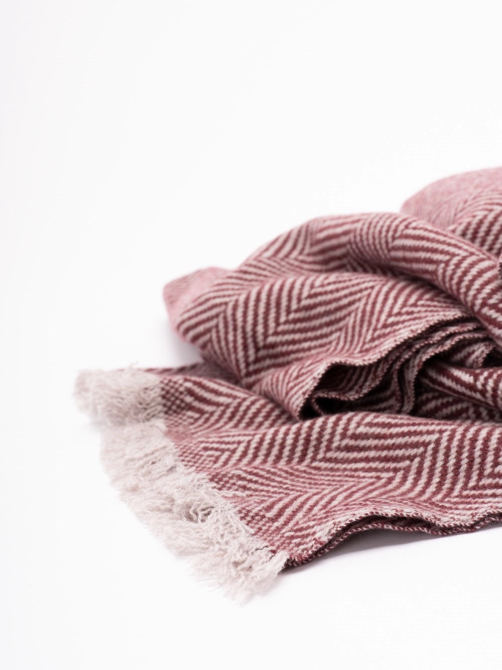 Brunello Cucinelli Men Cashmere Chevron Scarf - 2