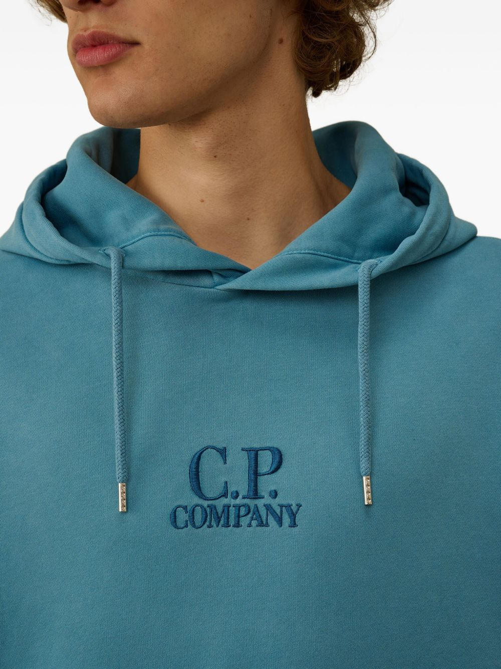embroidered-logo hoodie - 5