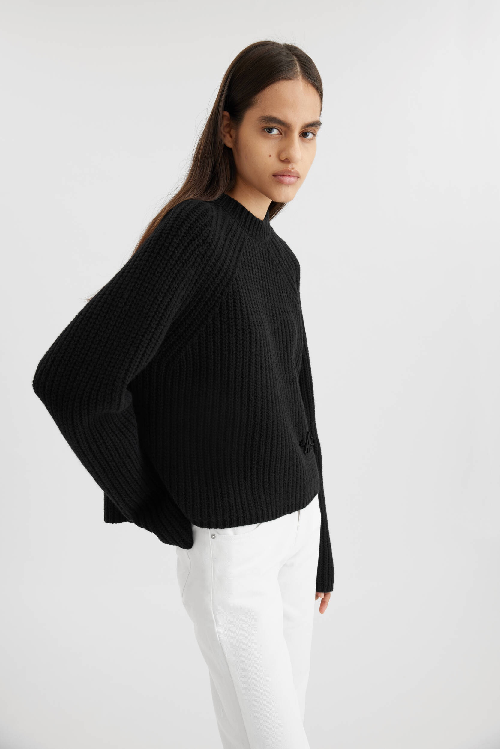 Wise Slit Rib Sweater - 4