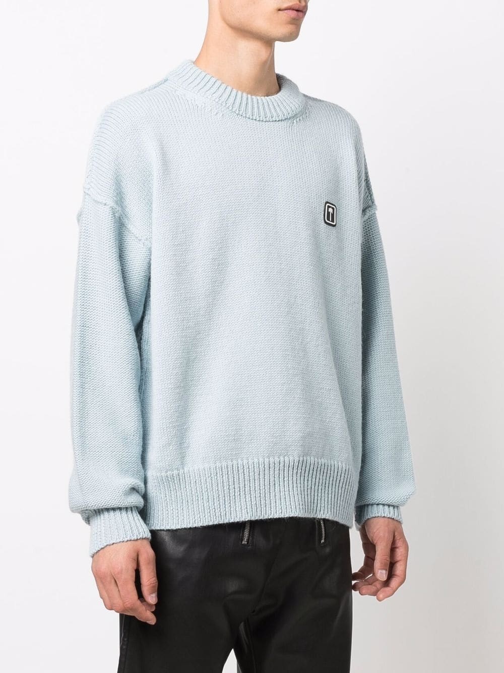 palm patch crew-neck jumper - 3