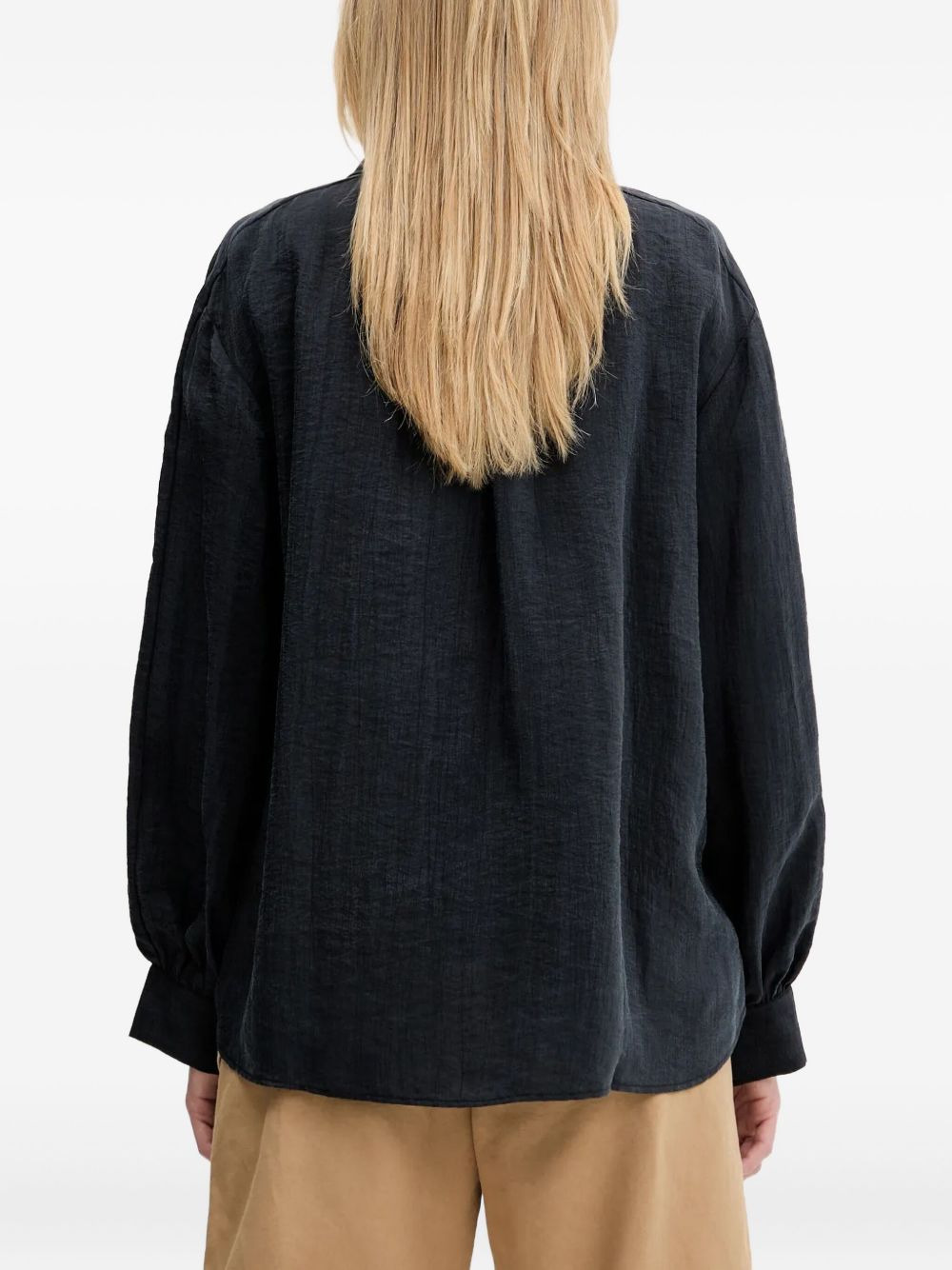 ruffled balloon-sleeve shirt - 4