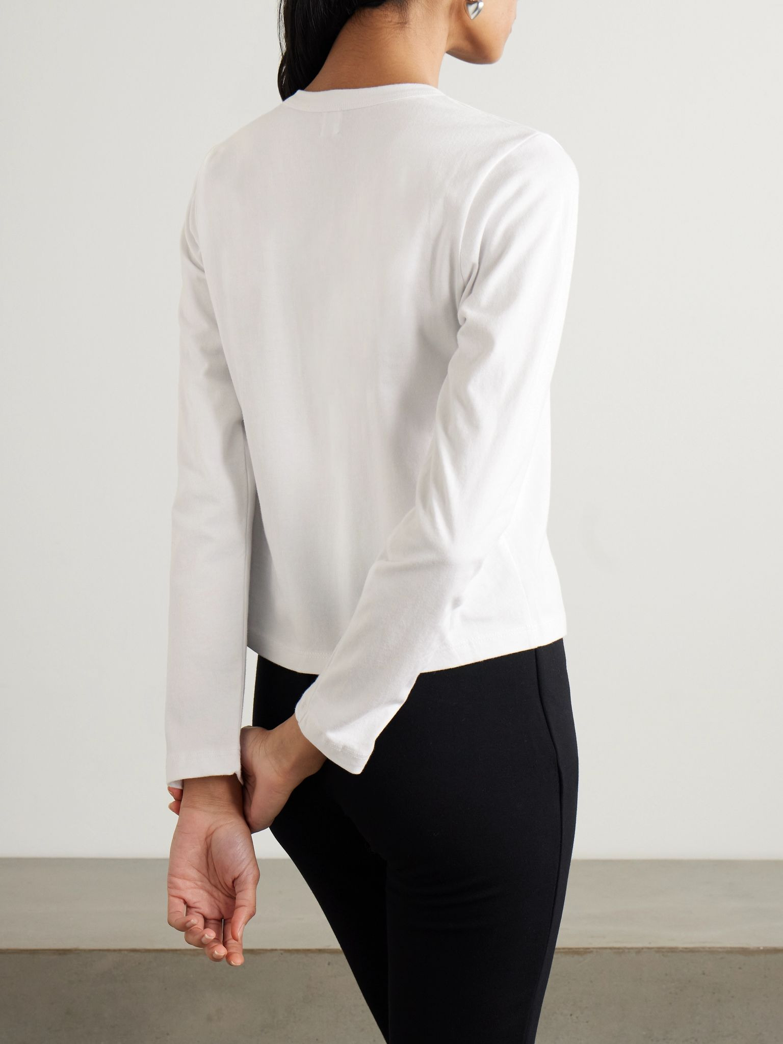 Margo cotton-jersey T-shirt White - 3