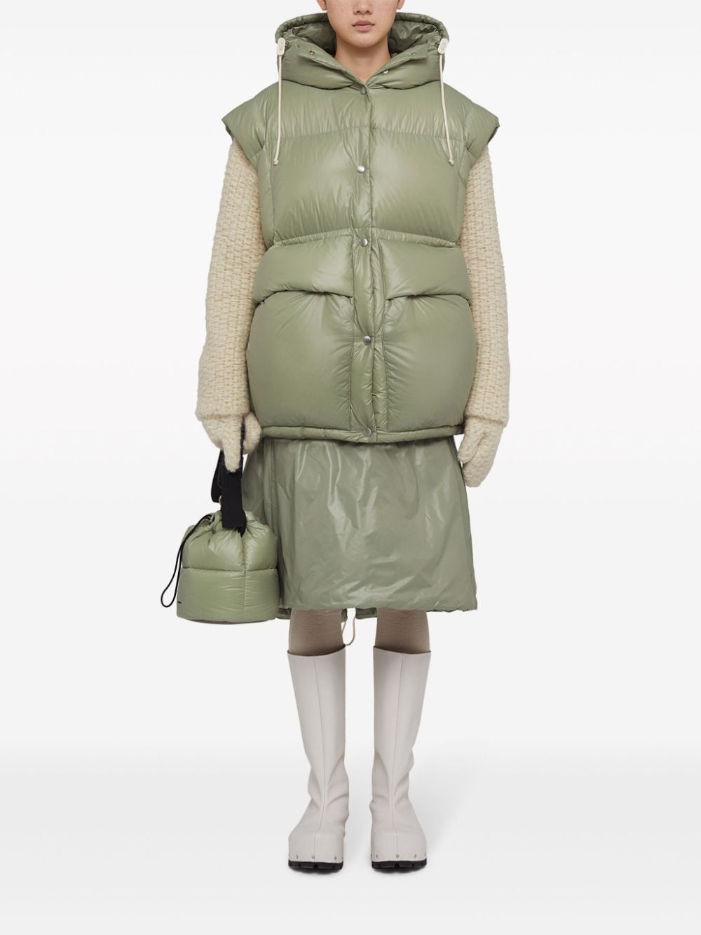 quilted down gilet - 2