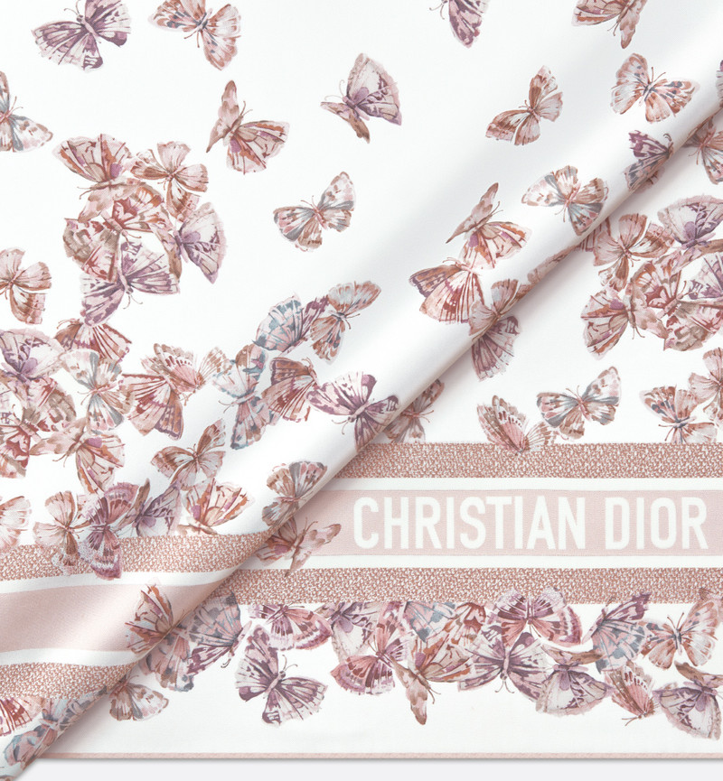 Dior Camo Papillon 90 Square Scarf 4