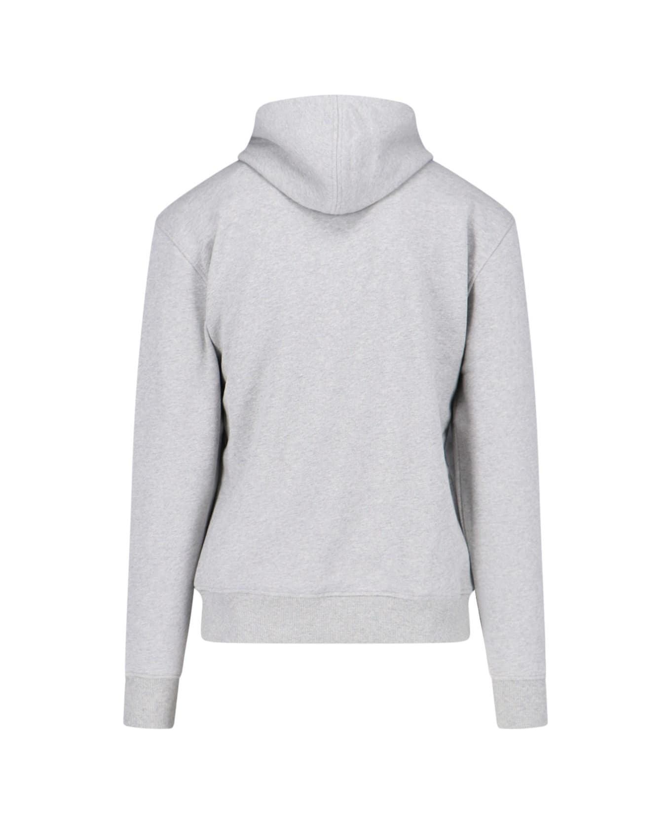 AMI Paris 'paris' Logo Hoodie | italist | REVERSIBLE