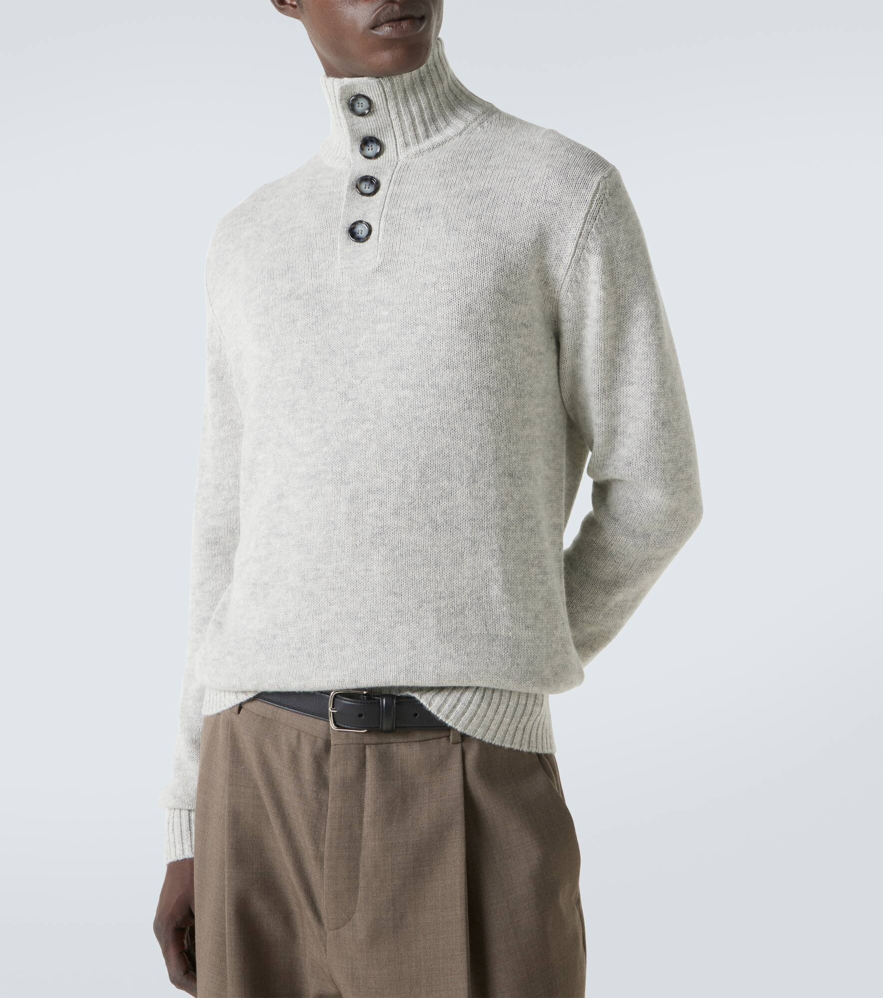 Wool and cashmere turtleneck sweater - 5