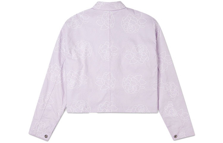(WMNS) Converse Printing Casual Reversible Short Shirt Jacket Purple 10022421-A01 - 2