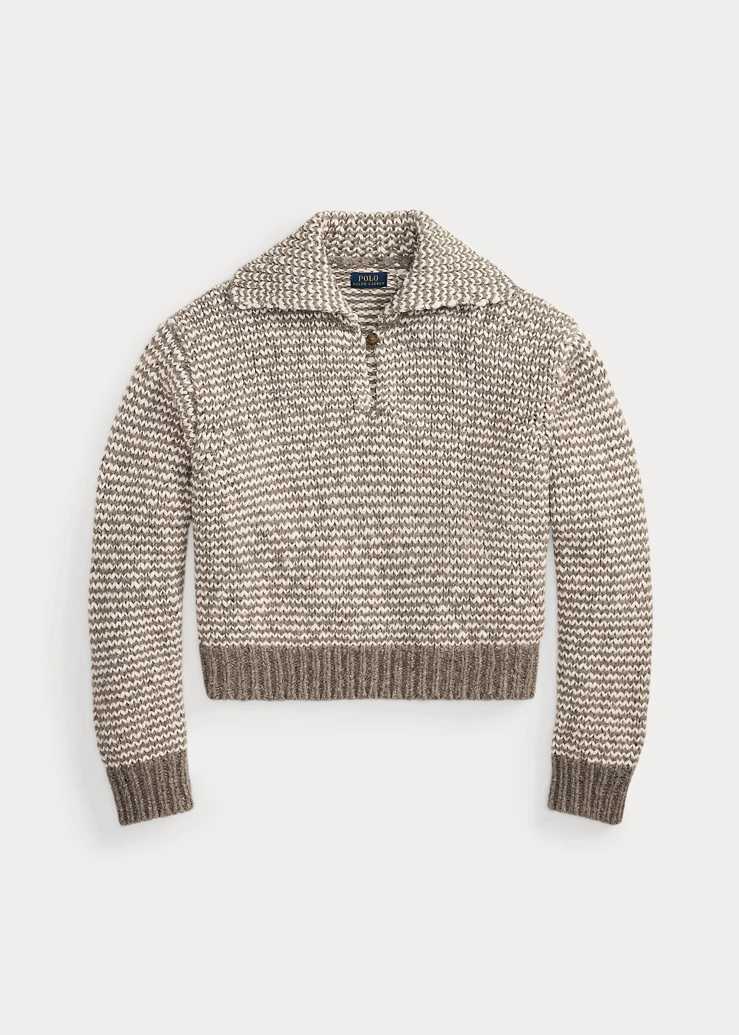 Striped Cotton-Blend Sweater - 1