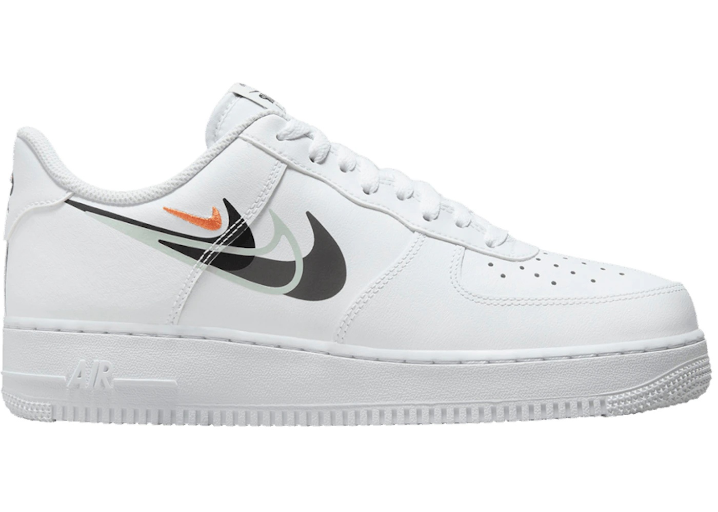 Nike Air Force 1 Low '07 Multi Swoosh White Black - 1