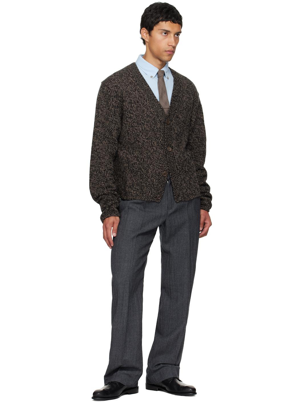 Brown Pleated Tie - 3
