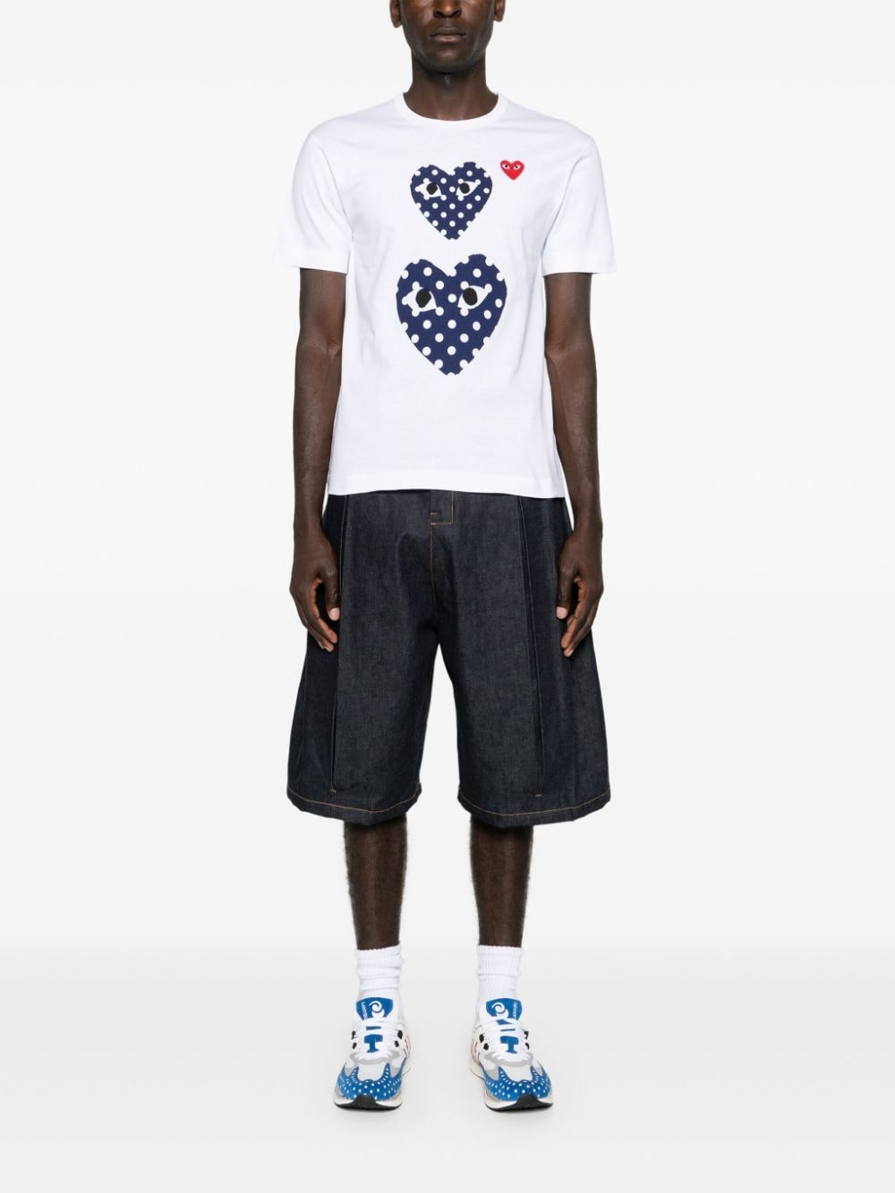 heart-motif cotton T-shirt - 2