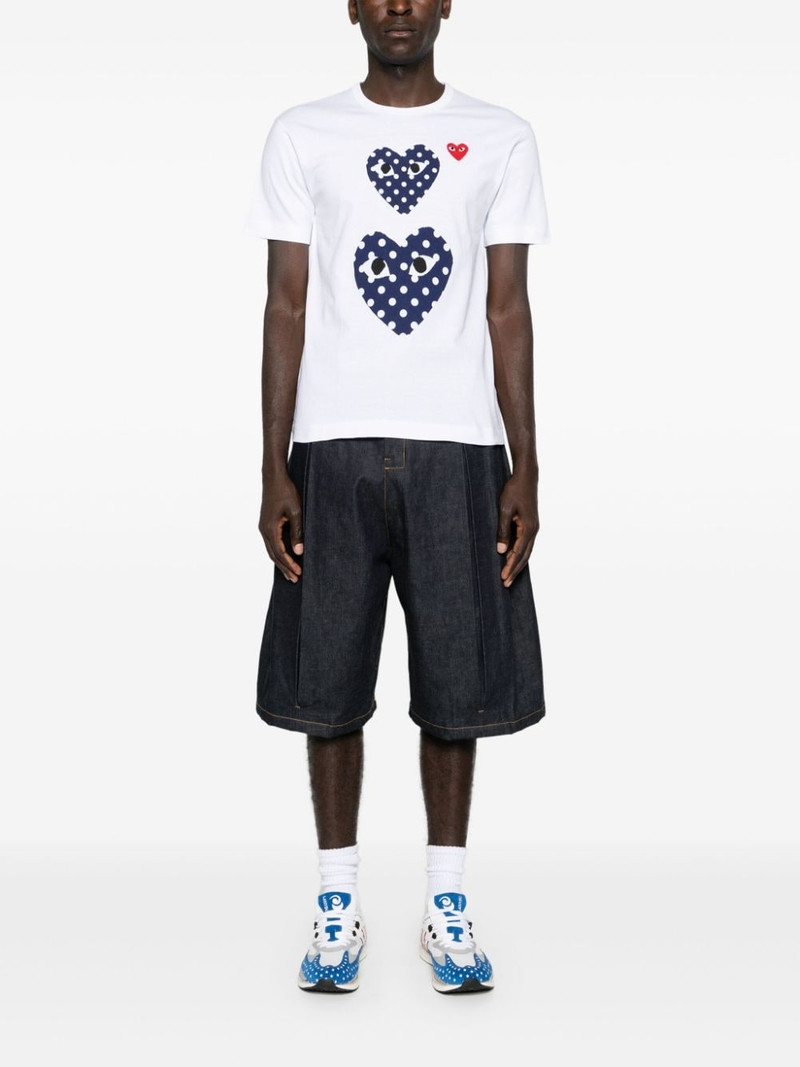 Comme des Garçons PLAY heart-motif cotton T-shirt outlook