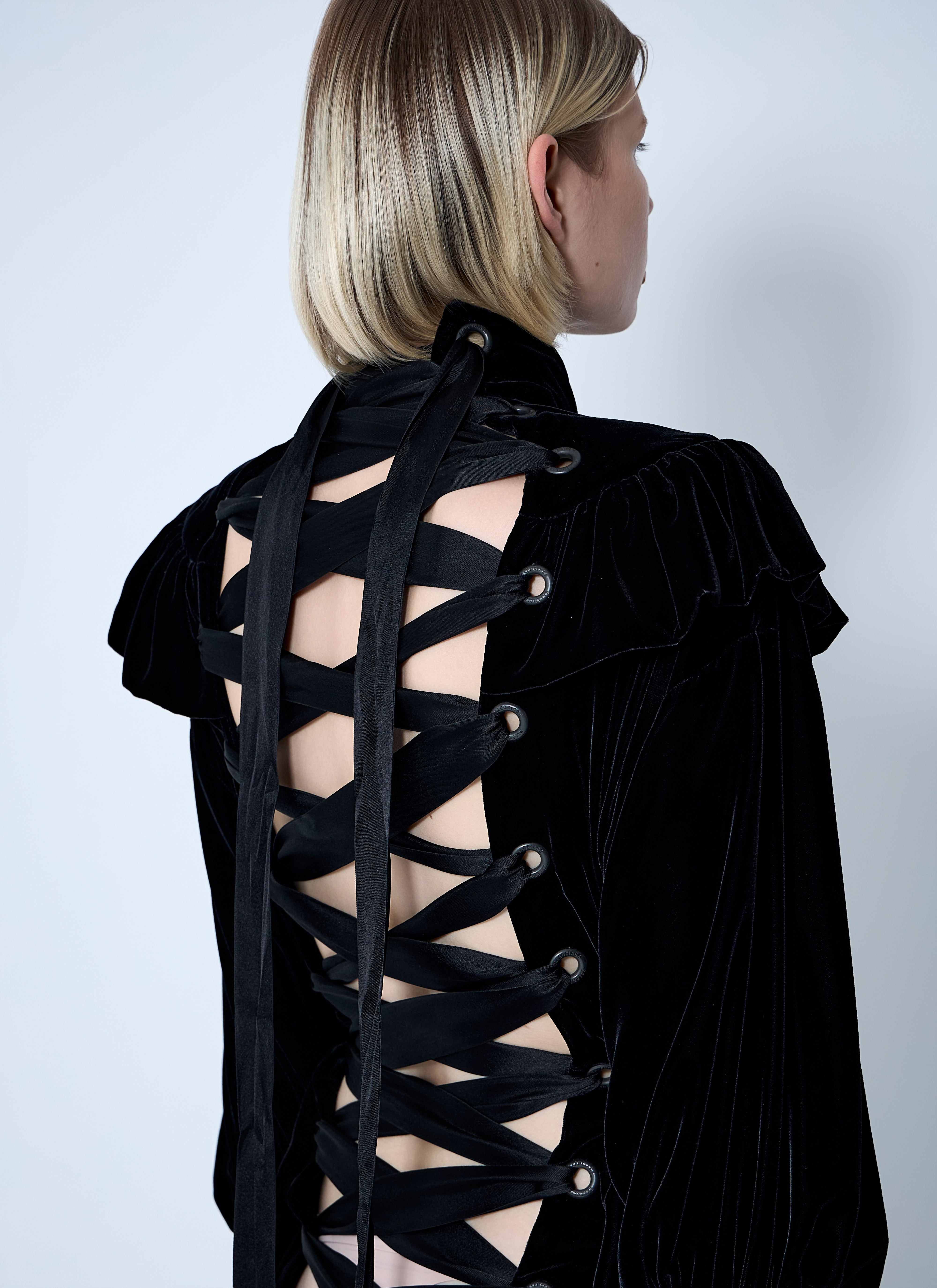 Balenciaga Women Lace-Up Dress - 6