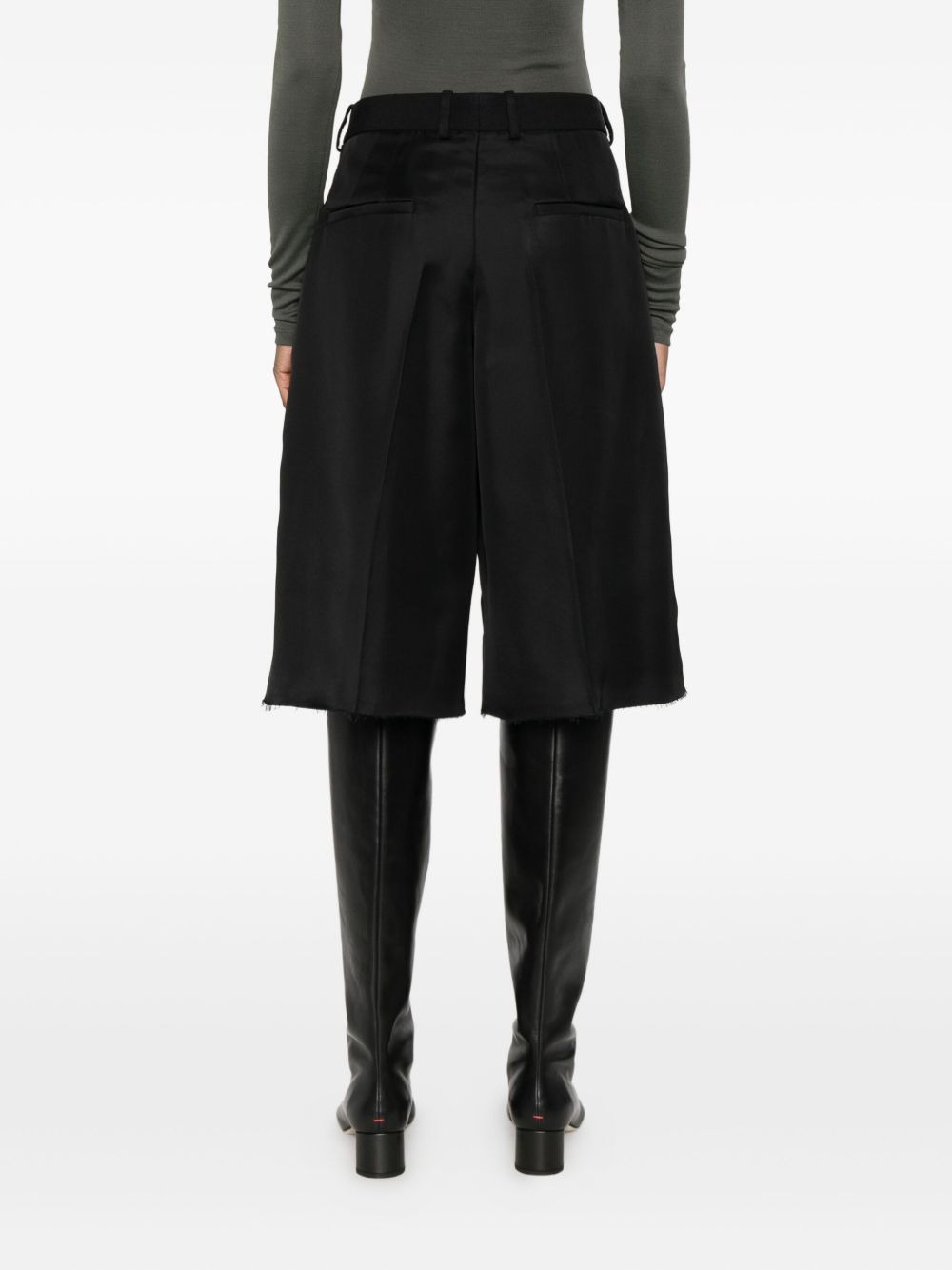 frayed-hem shorts - 4