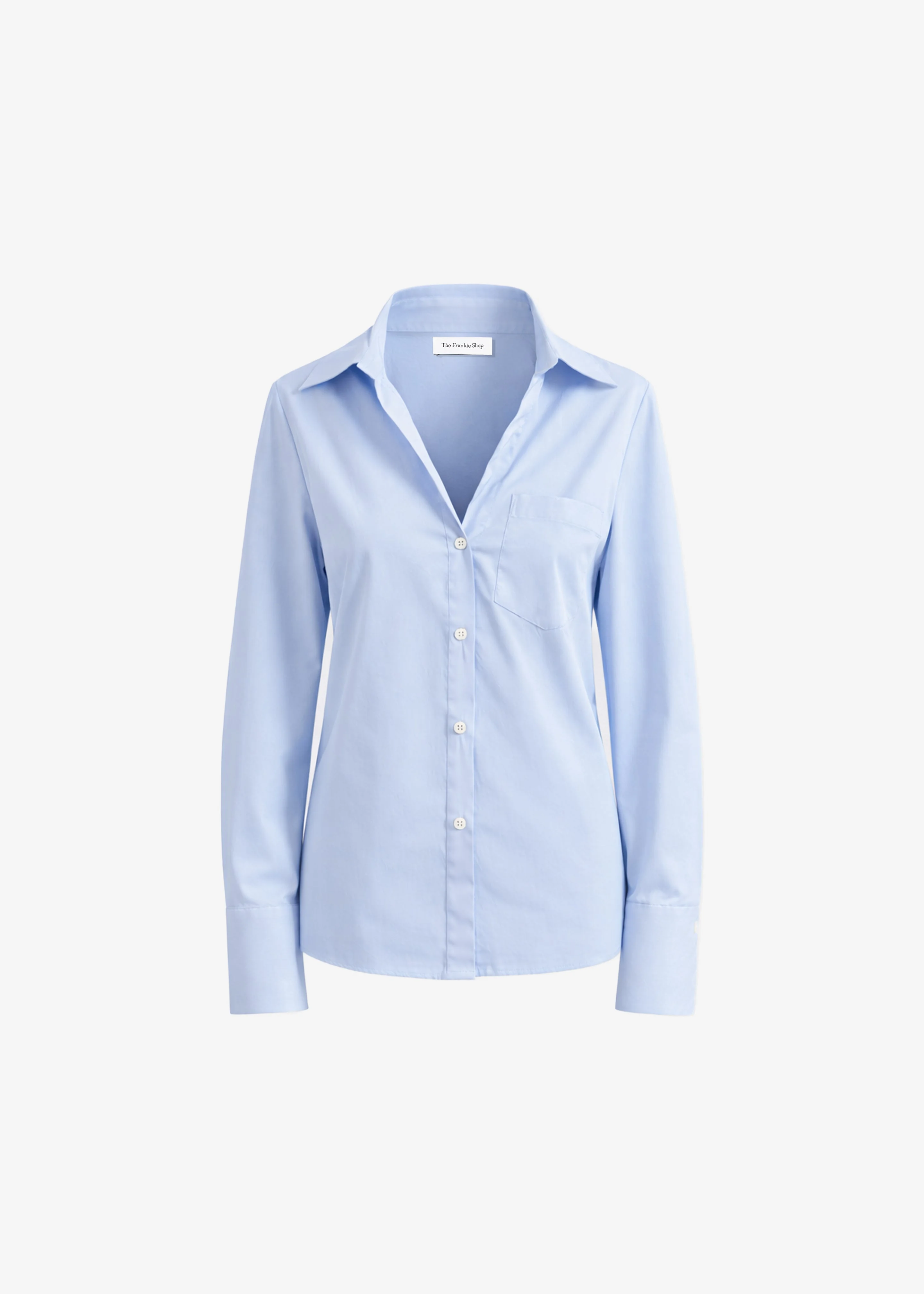 Mela Fitted Shirt - Light Blue - 1