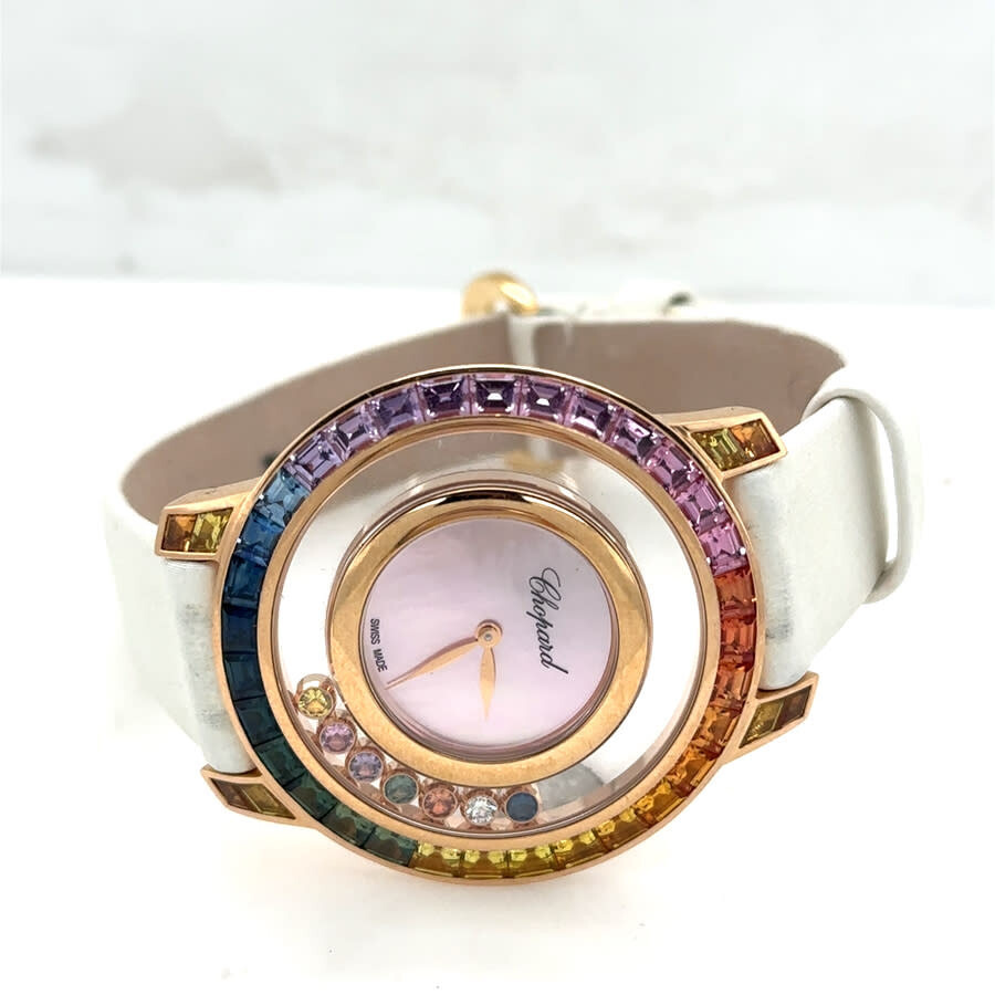 Pre-owned Chopard Happy Diamonds Icons Mother of Pearl Dial Ladies Watch 20A002-5901 - 5