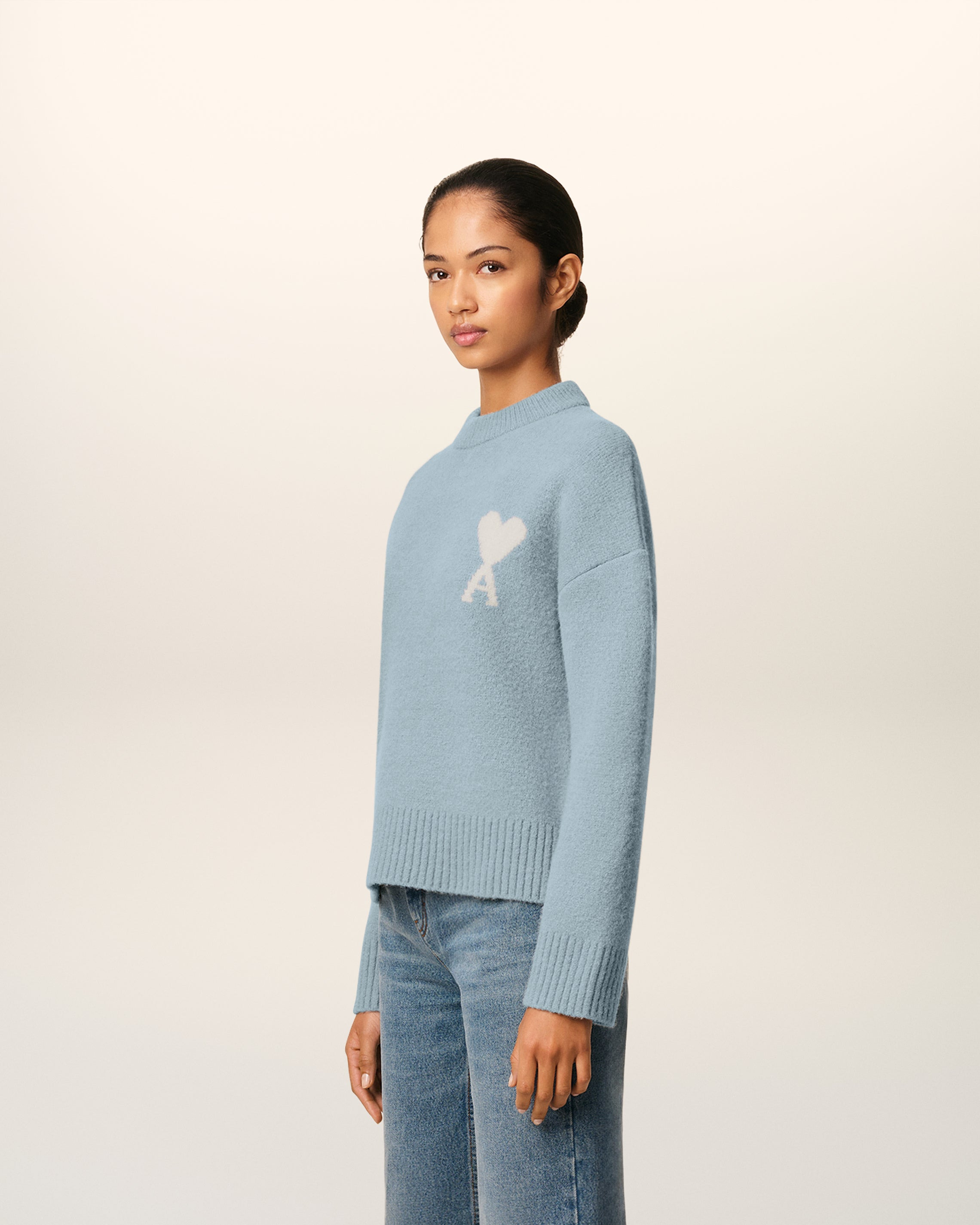 BLUE ALPACA AMI DE COEUR CREWNECK SWEATER - 6