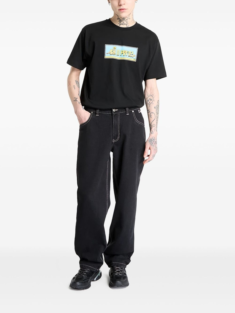 Dime logo-patch jeans outlook